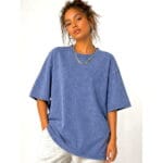 ACID WASH DROP SHOULDER T-SHIRT