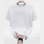 c| Premium Cotton Drop Shoulder Solid Tshirt