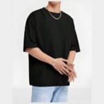 c| Premium Cotton Drop Shoulder Solid Tshirt
