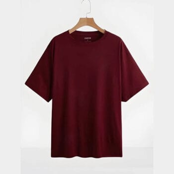 c| Premium Cotton Drop Shoulder Solid Tshirt