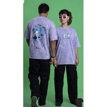 ACID WASH DROP SHOULDER T-SHIRT