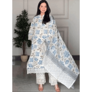 Pocket Kurti Three Piece