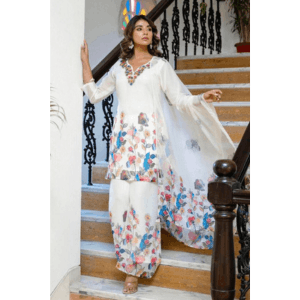 Georgette Western Three Piece