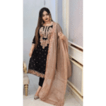 Sequence Embroidery Three Piece