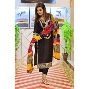 Embroidery Three Piece