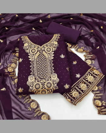 Georgette Embroidery Four Piece