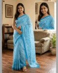 Embroidery Premium Half Silk Sharee