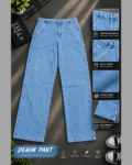 Semi Baggy Cargo Denim Pant