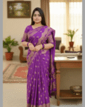 Japani Silk Skin Print Sharee with Blouse Piece