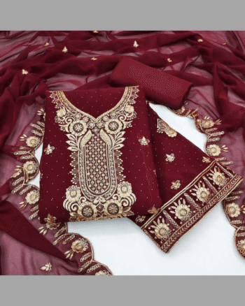 Georgette Embroidery Four Piece