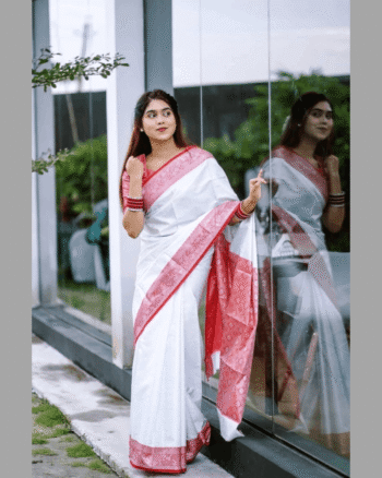 Kanjivaram katan Saree with blause pcs