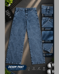 Semi Baggy Cargo Denim Pant