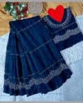 Georgette Embroidery Sharee with Blouse Piece