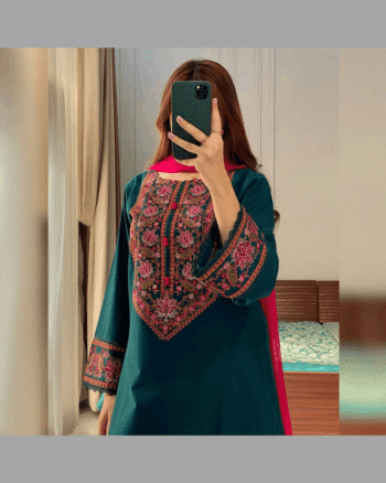 Embroidery Three Piece