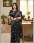 Japani Silk Skin Print Sharee with Blouse Piece