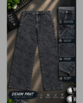 Semi Baggy Cargo Denim Pant