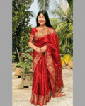 Japani Silk Skin Print Sharee with Blouse Piece