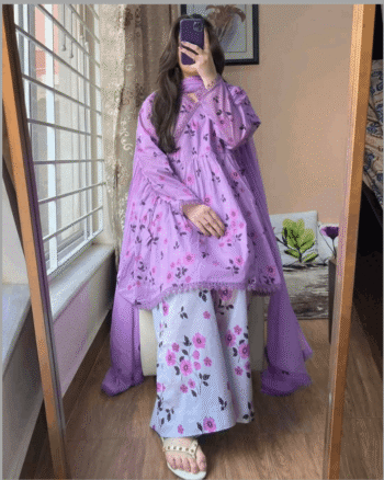 Premium Cotton Printed Three Piece