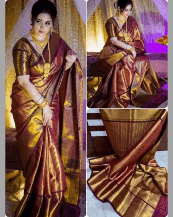 Benaroshi Katan Saree with blause pcs